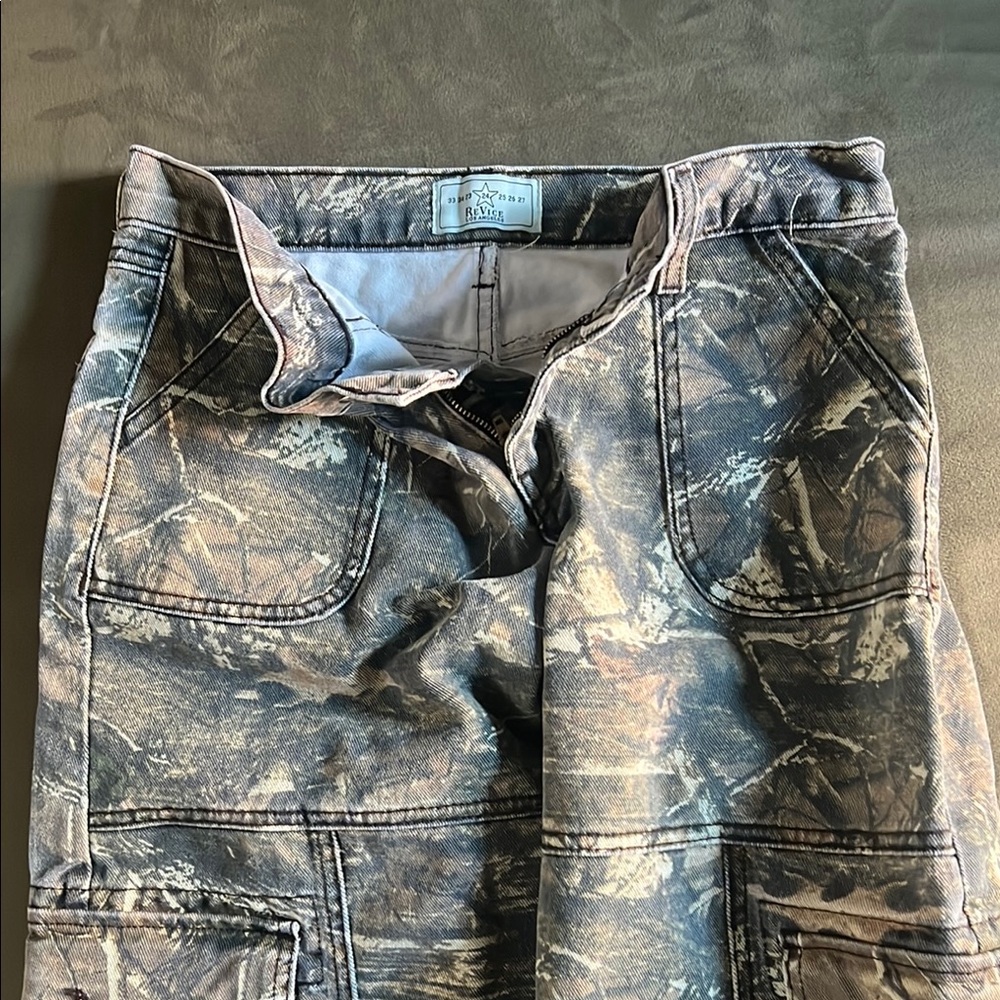 REVICE Women's Camo Wide Leg Pants